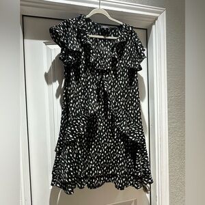 Black and White Mini Dress